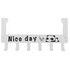 Over Door Hook Hanger 6 Hook Rack Clothes Holder for Closet Cabinet Door (White)