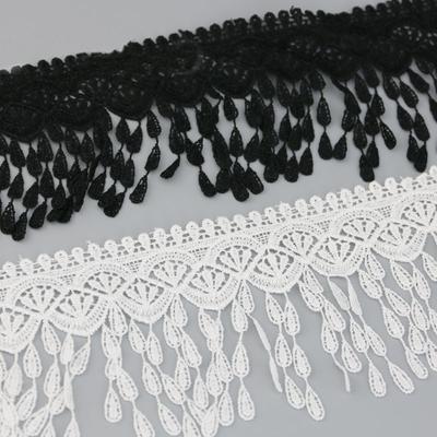 (1 yarda/rola )70 mm, alb, negru, plasă de mătase, dantelă, țesătură, panglici, cusut cu bricolaj, materiale de artizanat lucrate manual