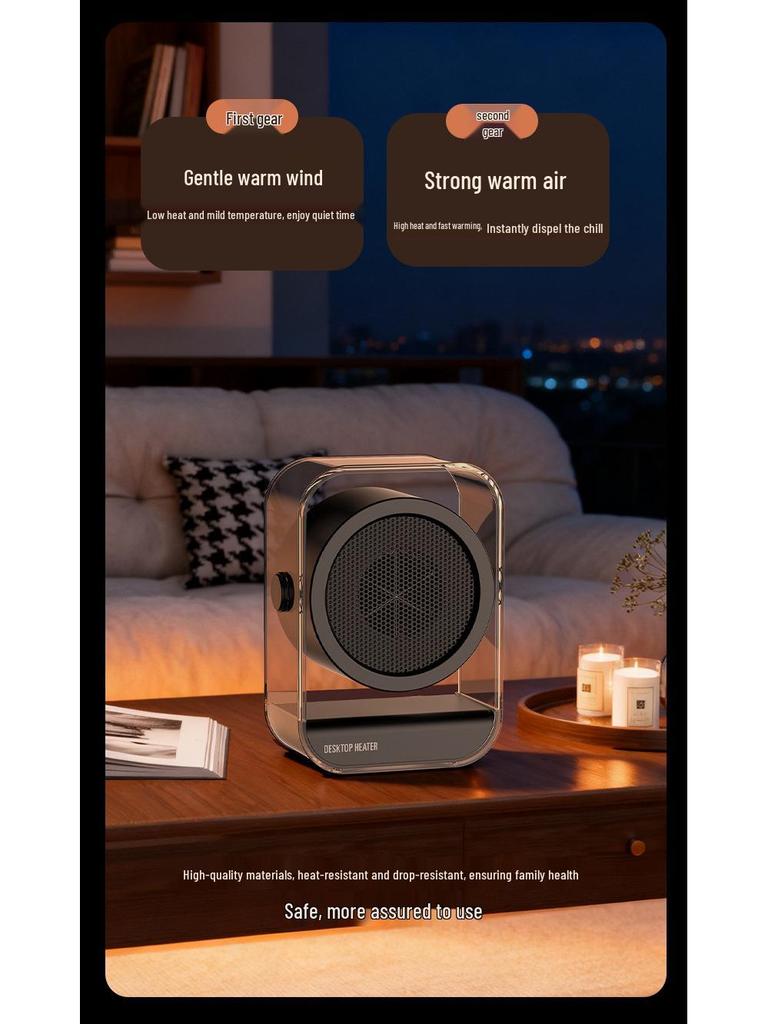 Kompakter tragbarer Schreibtischheizkörper für sofortige Wärme
