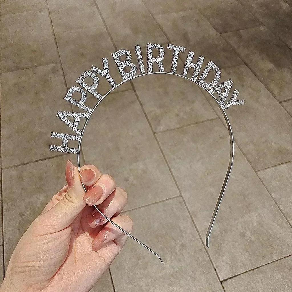 Simple Fashion Gifts Birthday Cake Party Headwear Headbands Crowns Headdresses Scene Girl Instagram Photo Props Hair Accessories