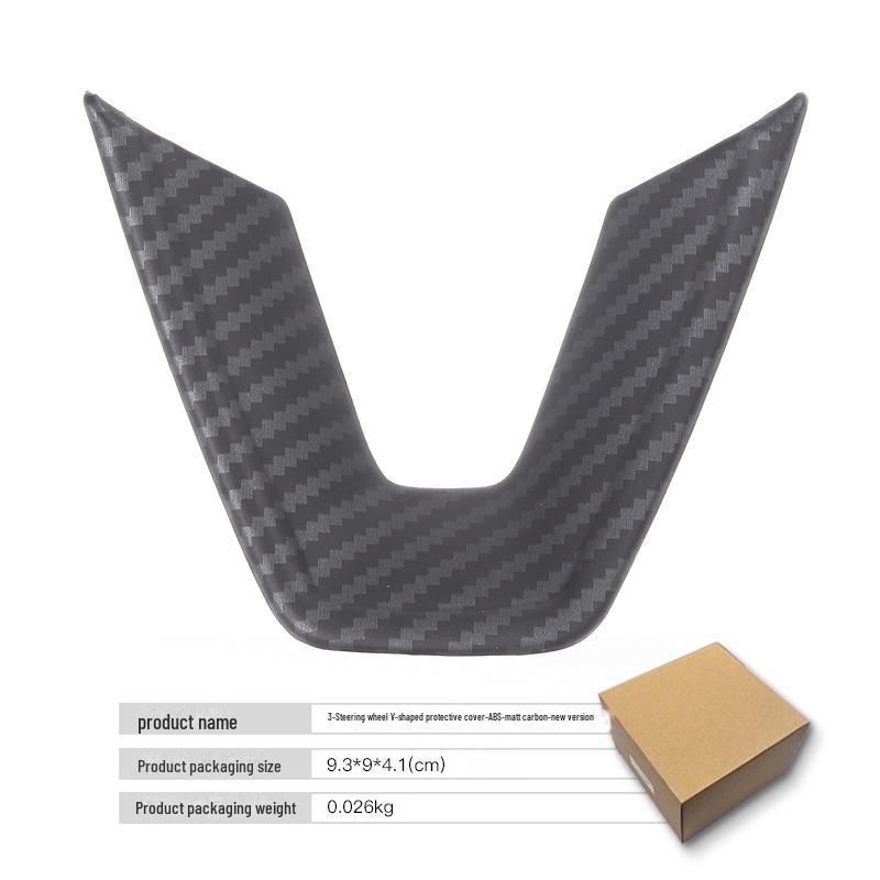 Tesla V3 Stuurwiel V-vormige Bescherm- & Decoratieve Cover voor Model 3