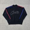 Corteiz Trendy Woolen Zipper Cardigan - American Retro Street Hip Hop Unisex Jacket