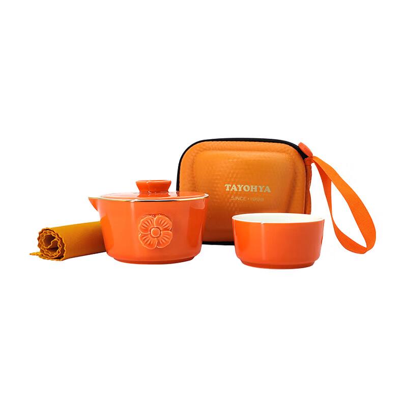 Duoyangwu Fortune Orange Single Travel Tea Set