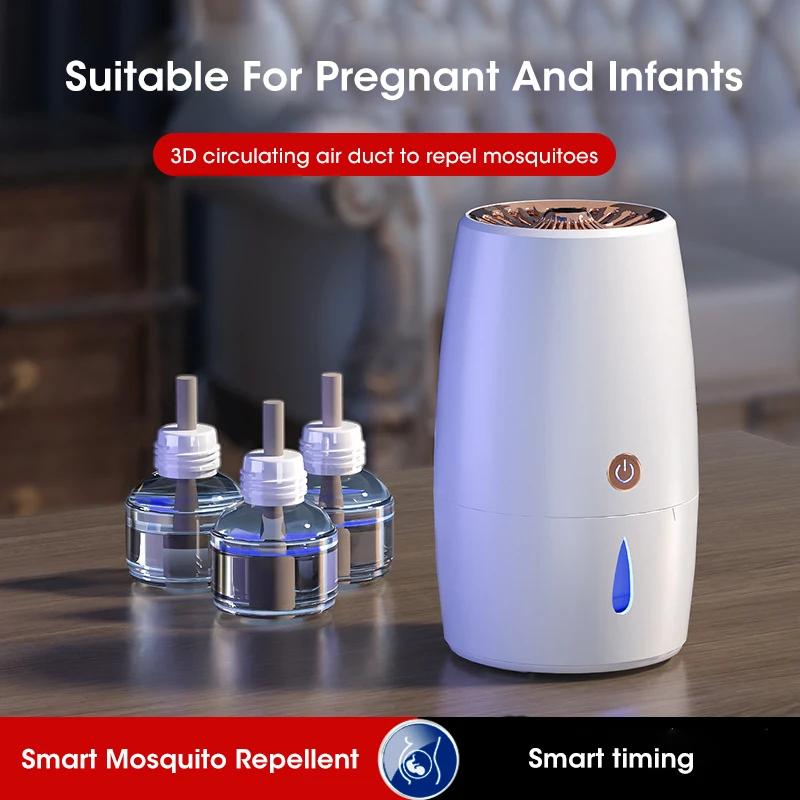 Smart Timer Silent Operation Electronic Mosquito Repellent Trap Insect Control Device for Home Outdoor Family Baby Safety