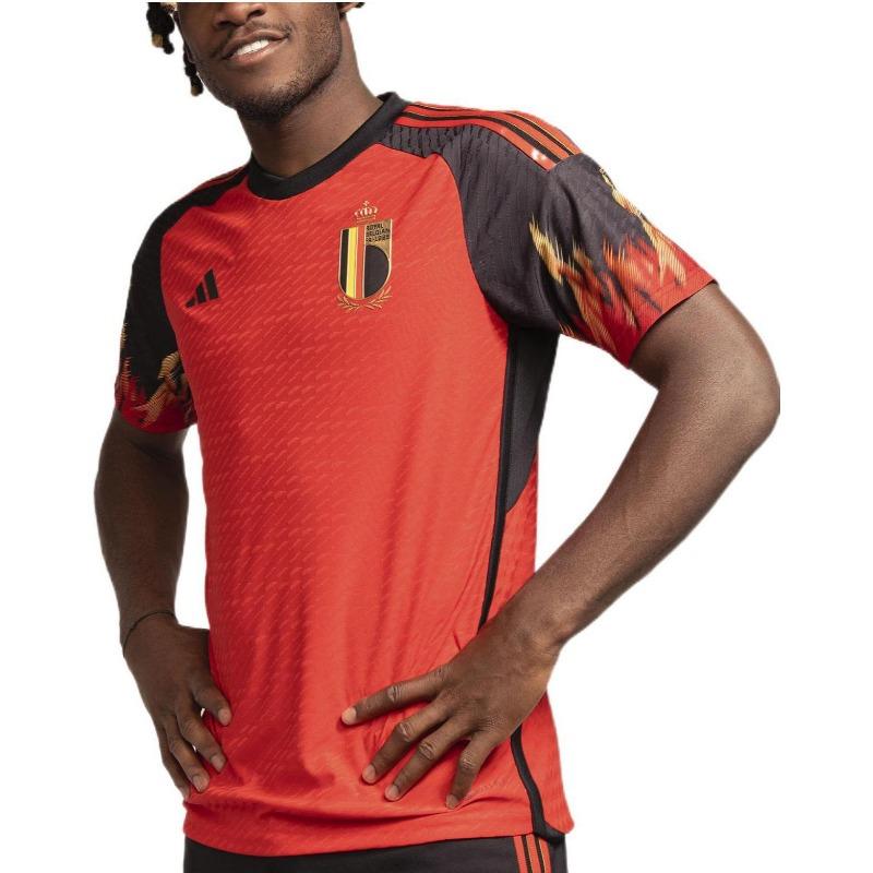 adidas Belgium 2022 World Cup Home Authentic Jersey Red HD9413