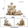 Wild Animal Simulation Model: Raccoon, Angora Goat, Squirrel Ornament Toy Set