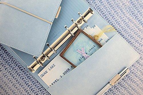 Filofax Domino Bible Size Planner, Pearl Blue, 022578 (Genuine Imported Product)