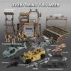 Joyfy Conjunto de Brinquedos de Base Militar Figuras de Ação de Soldados do Exército e Acessórios de Equipamento de Armas Brinquedos de Combate Militar para Crianças Presente de Aniversário