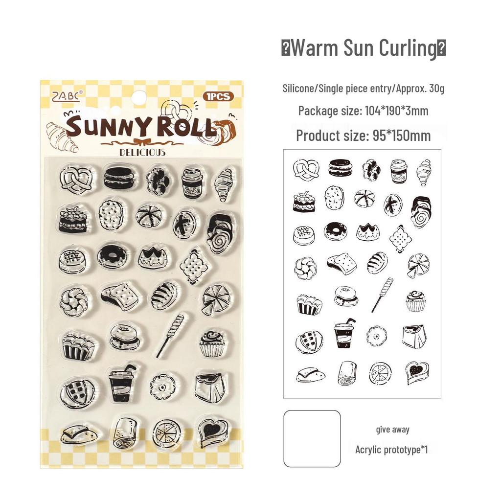 Slow Bake Time Silicone Stamps for Journals & Cards