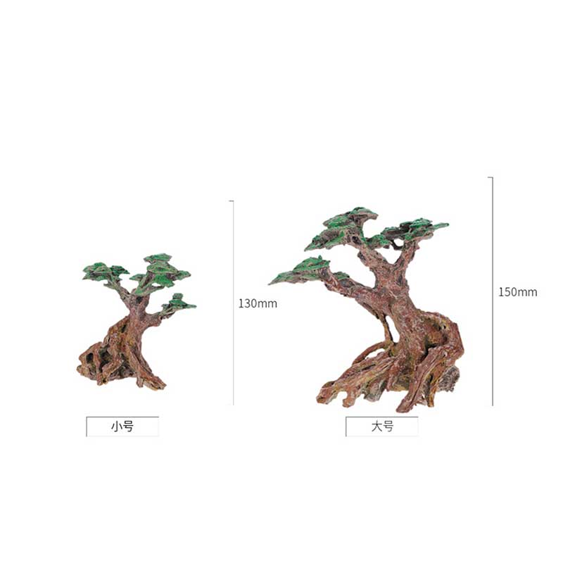 Pár pryskyřice Brazil tree Moss tree akvária krajinná dekorace ozdoby