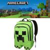 Minecraft Creeper Green Backpack For School Travel And More Large Capacity And Durable Oxford Cloth Material