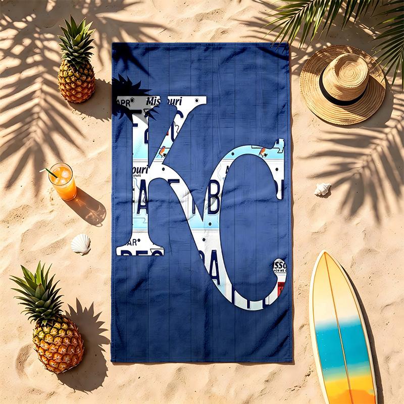 Kansas City Royals (32) Asciugamano da Spiaggia Resistente alla Sabbia Morbido e Confortevole Adatto per Piscina Campeggio Yoga e Immersioni Un Viaggio