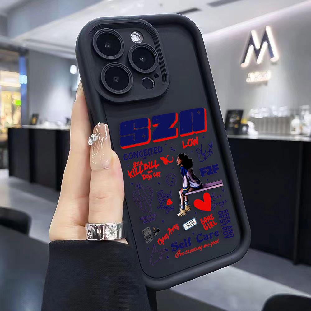 Singer SOS S-SZA Phone Case For iPhone Apple 17 AIR 16 16E 11 12 13 14 15 XR Plus Pro Max DIY Case TPU Shockproof Cover Capa