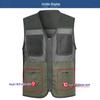 Men's Multi-Pocket Tactical Vest for Fishing and Photography - Mesh Design for Spring, Summer, and Autumn