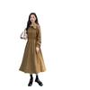 Women's Spring 2024 Long Sleeve Shirt Dress with Fashionable Vest - Two-Piece Set