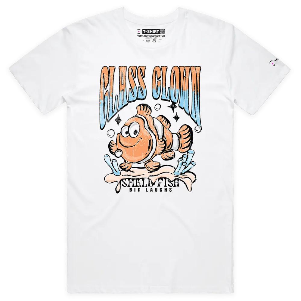 VOICEART Small Fish Big Laughs Funny Animals Premium Graphic T-Shirt 4XL
