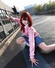 Kostým pro cosplay Momo Ayase s anime DAN DA DAN Cosplay Momo Kompletní dospělá uniforma Ideální pro fotografování Kostýmové akce [CR ROLECOS] Paruka, Sada, Sada, Focení,