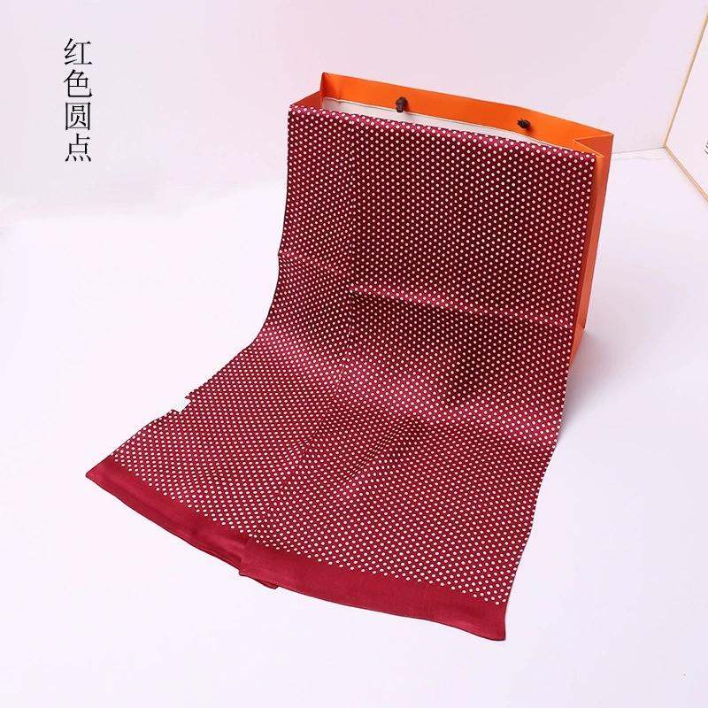 Luksusmerke Herre Ren Silkeskjerf Forretningsmenn Lange Skjerf Alt-Match 100% Silke Myke Varme Vinterskjerf for Menn