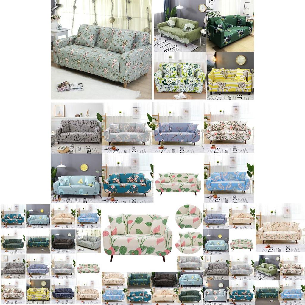 Elegant Floral Printed Couch Cover For 1-4 Seater Slipcover Perfect For Living Room