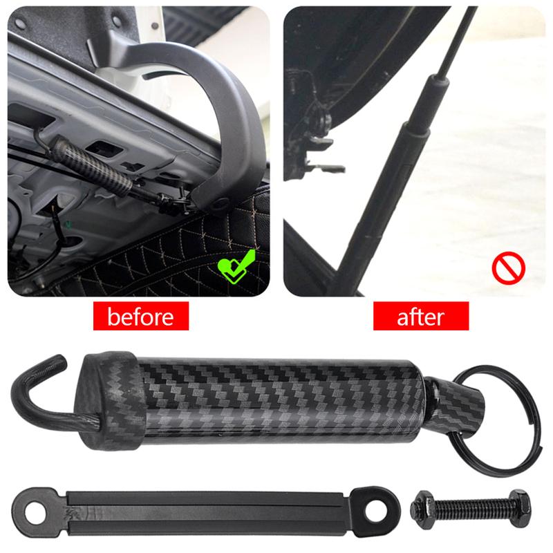 Adjustable Length Car Tailgate Springs Carbon Fiber Car Trunk Opening Spring Auto Exterior Part Car Trunk Lid Lifting Spring
