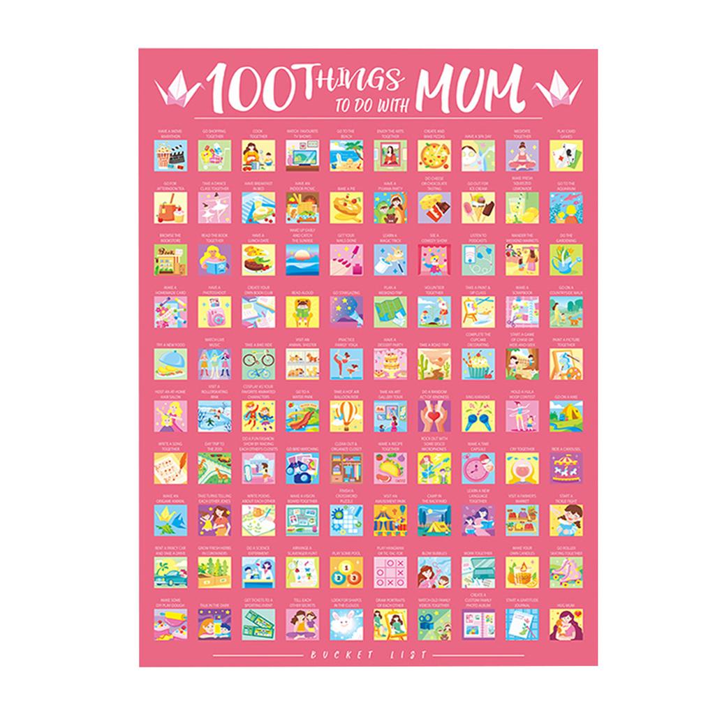 100 Date-Ideen Rubbel-Poster Abenteuer-Herausforderung Partnergeschenk Bucket List Abenteuer-Herausforderung Bucket List Date-Night-Ideen