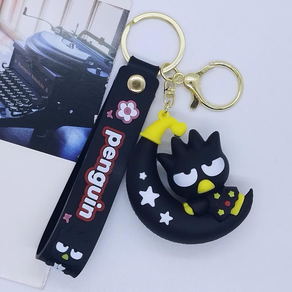 Creative Cartoon Moon Sanrio Series Keychain Bags, Car Keychain Accessories Gift Kawaii Cute Personalized Gifts Y2k Fashion Toys