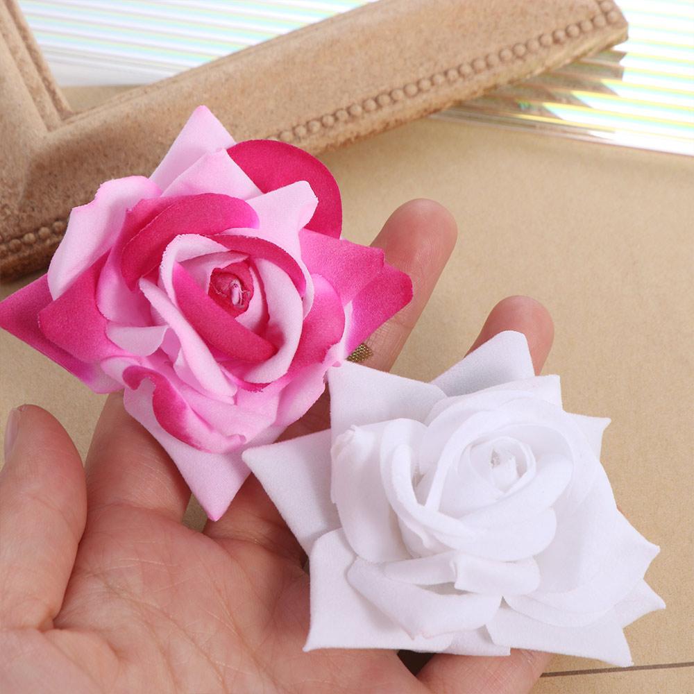 Stoffblumen-Haarspange Urlaubs-Kopfschmuck Mädchen Rosen-Haarspange Süße Rosenblüten-Haarnadel Strand