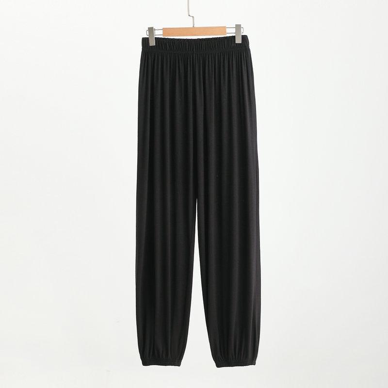 Modal Men's Mosquito-Proof Jogger Pants: Lightweight, Versatile Lantern Style for Sleep, Home, or Outdoor Wear.