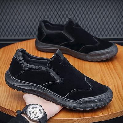 Shoes Men's Shoes Autumn New Soft-soled Soft-sided Casual One-pedal Men's Casual Work Shoes Flat Shoes