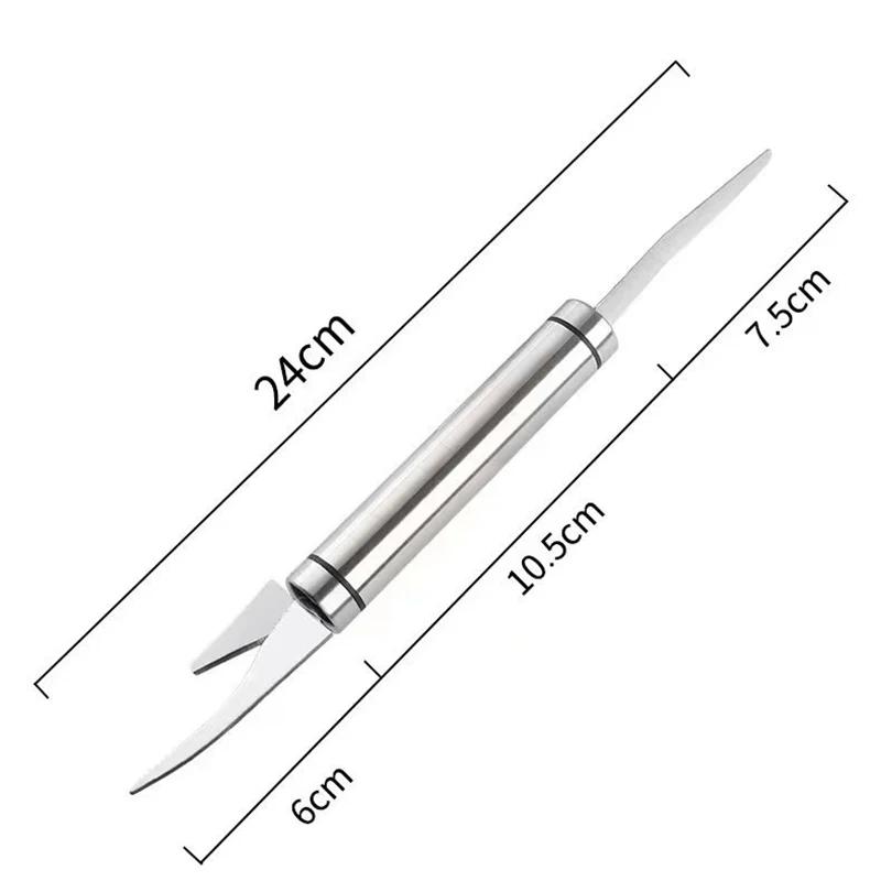 Shrimp Peeling Tool Multifunctional Fast Shrimp Peeler Stainless Steel Fish Knife Shrimp  Kitchen Shrimps Cutting Tools