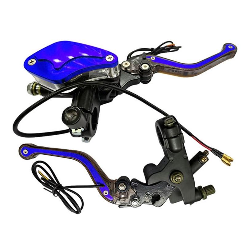 

Upgrades Double Hydraulic Motorcycle Brake Clutch Lever Set Universal Replacement Part Plastic Motorcycle Brake Lever синий
