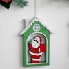 WTEMPO DIY Christmas Santa Claus Pattern House Design Mold Epoxy Resin Mold Scented Gypsum Display Stand Making Mold Hanging Pendent Silicone Mold