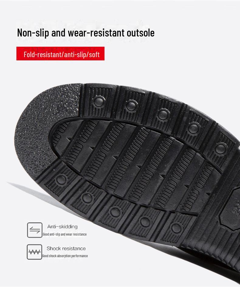 Men's High Top Winter Warm Leather Snow Boots