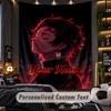 Personalized Wall Tapestry,Demon Slayer Custom Printed Name, Fabric Wall Art For Indoor Room Backdrop