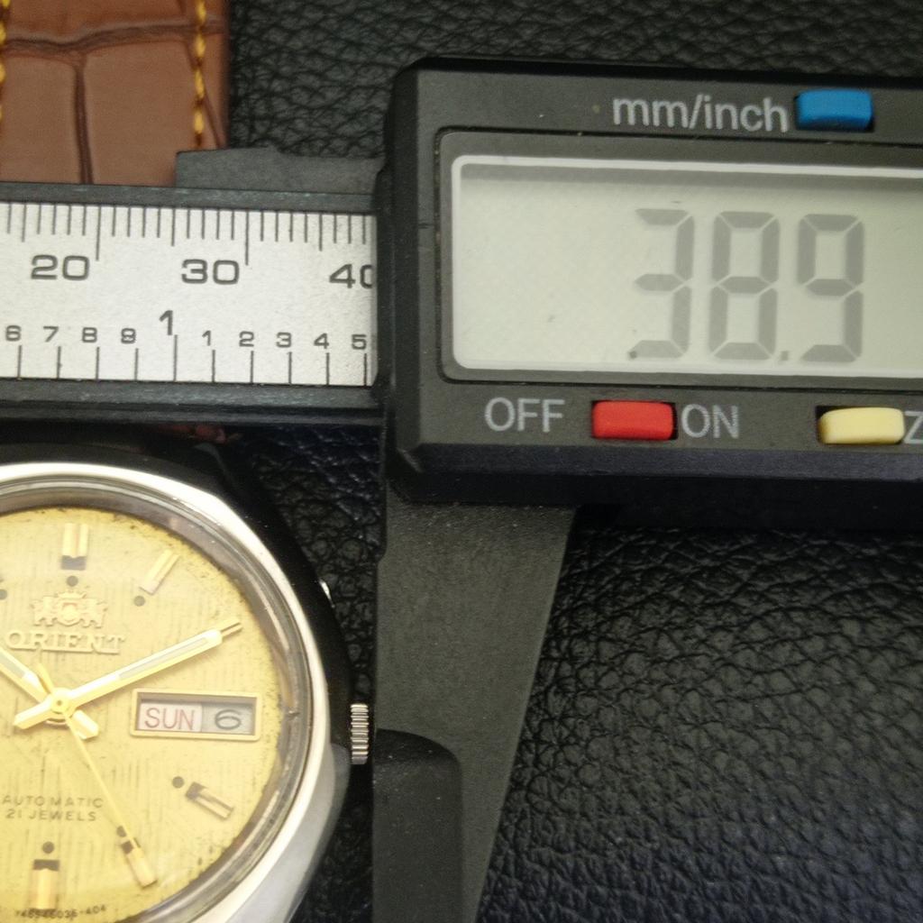 JAPAN VINTAGE ORIENT AUTOMATIC 46943 MENS ORIGINAL DIAL WATCH a703367-1 R213b-a703367