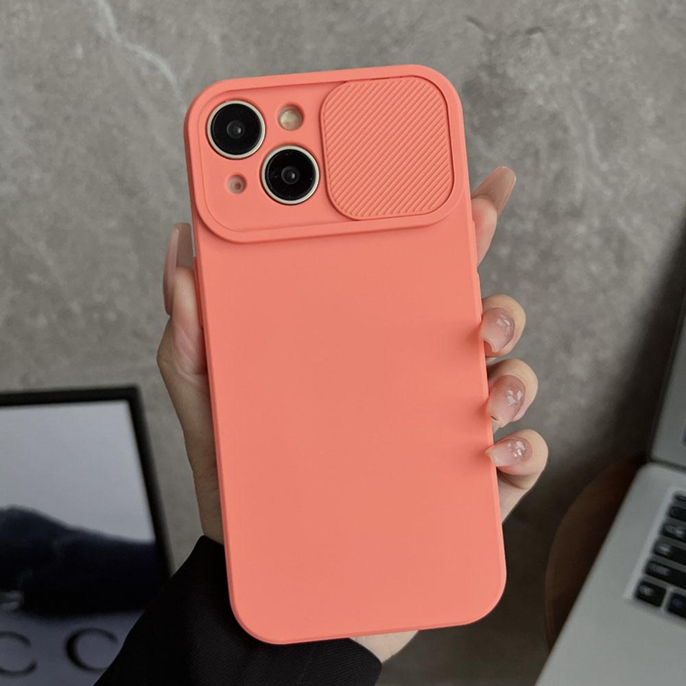 Shockproof Liquid Silicone Soft Phone Case For iPhone 17 15 13 12 16 14 Pro Max XS X XR 7 8 Plus SE3 Slide Camera Matte Cover