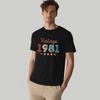 Vintage 1981birthday Retro Gift Graphic T Shirts Summer Unisexs Oneck Short Sleeve Tshirt High Quality Streetwear Unisexs Clothing