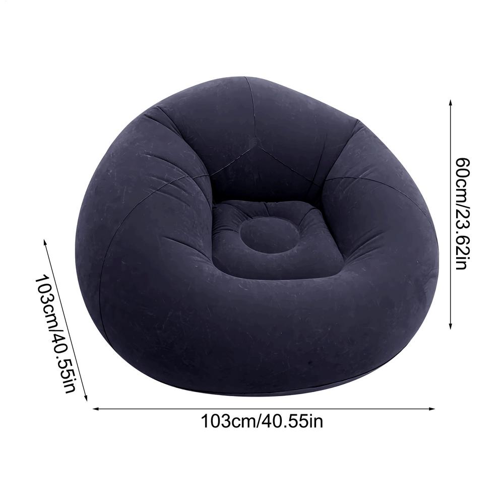 Inflatable Lazy Sofa Folding Portable Pvc Inflatable Air Chair for Living Room Outdoor Camping Convenient Beach Lounge Chair