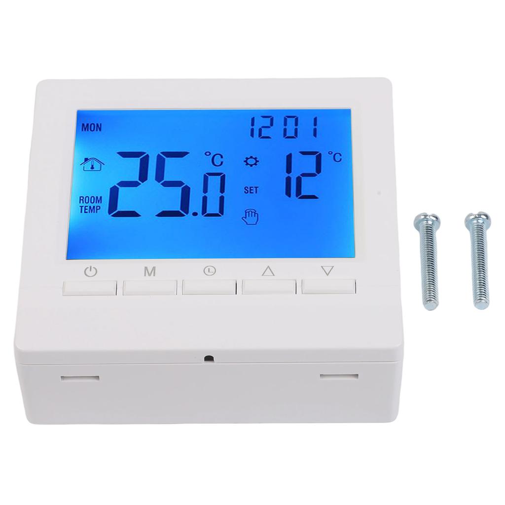 Thermostat Programmable Digital Room Temperature Controller LCD Room Heating Thermostat Temperature Sensor Hose Thermoregulator
