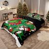 3pcs funny Christmas 67 element printed coreless duvet cover set multi size bedroom bedding decoration machine washable