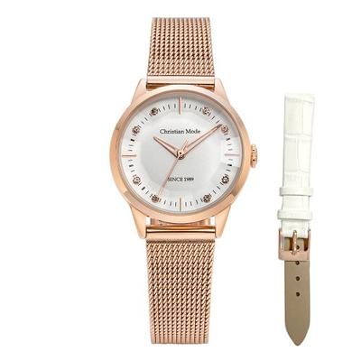 [CHRISTIAN MODE] CHRISTIAN MODE Women's Mesh Watch CM411RGWT