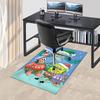 1pc SpongeBob SquarePants Christmas Edition Chair Mat - Anime Cartoon Design, Holiday Gift, Non-Slip Carpet for Office, Home Decor, Living Room, Bedro