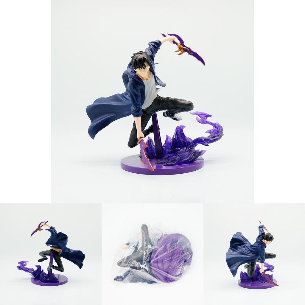 Solo Leveling Sung Jin Woo PVC modelis su kovos poza kolekcionieriams, vitrinai ir anime gerbėjams