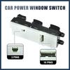 Power Window Switch, Driver Side Window Control Switch No.25401-EQ305 for Nissan X-Trail 2002-2007 Black, 1 Pc