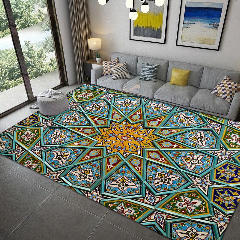 

Перський візерунок Килим Кухонний килимок Придверний килимок Спальня Декорування підлоги Вітальня Килим Ванна кімната Килимок проти ковзання 40cm by 60cm