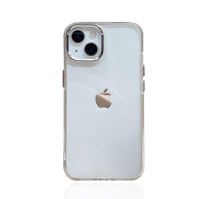 Applicable To Apple 14Pro Mobile Phone Case IPhone 15 Transparent 12/16 Simple Xsmax Internal Anti-fall Xr Soft Case