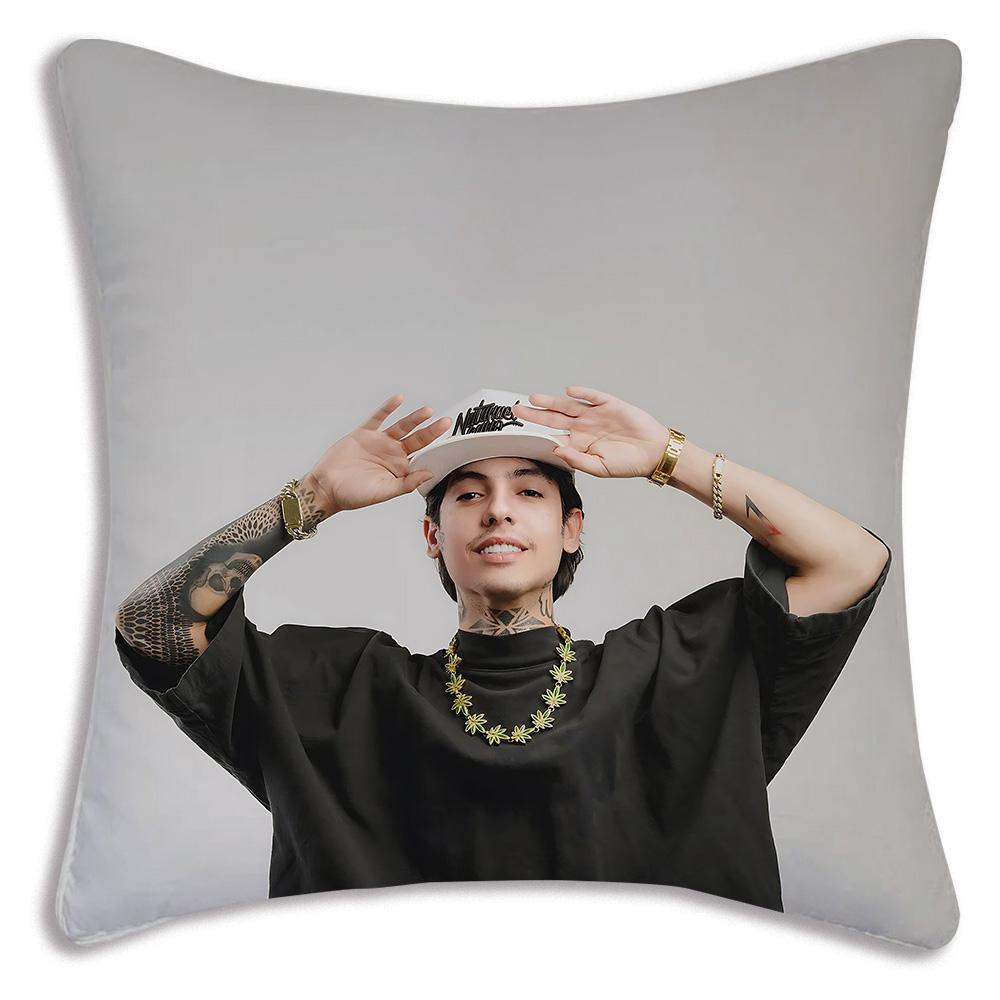 Rapper Natanaels Cano Pillow Covers Cartoon Sofa Decorative Home Double-sided Printing Short Plush Cute Cushion Cover