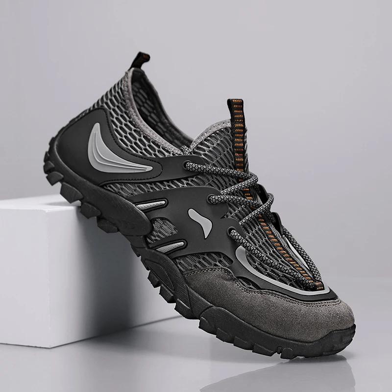 Autumn Men's Brook Shoes Casual Sneakers Breathable Mens Sports for Men Outdoor Beach Water Male Non-slip Sneaker New Fashion