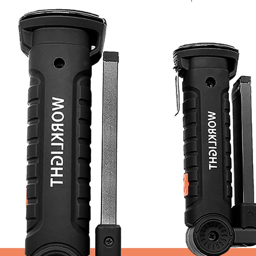 Rechargeable Work Light COB+LED Flashlight Magnetic Hand Torch Inspection Lamp