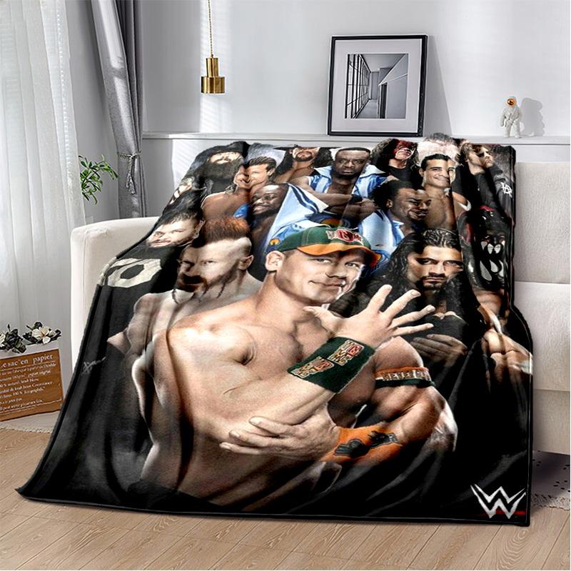 Wrestling entertainment John Felix Anthony Cena blanket Soft and warm flannel throw blanket Picnic blankets for beds Decoration
